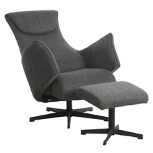 2 Piece Aziz Recliner Armchair & Footstool Set
